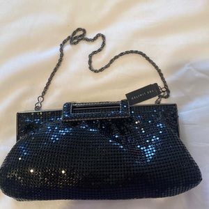 nwt limited evening clutch with chain strap
